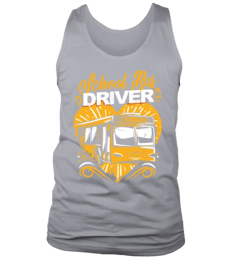 Heart Love To Be A School Bus Driver Men's Tank Top