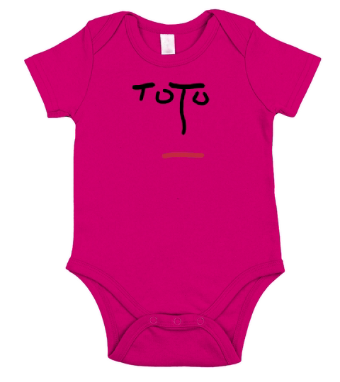 Toto Face Symbol Rock Band Legend Short Sleeve Baby One-Piece