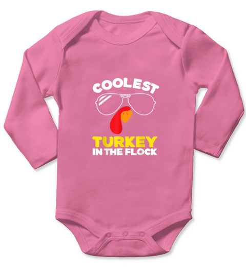 Thanksgiving Turkey Day Toddlers Coolest Long Sleeve Baby One-Piece