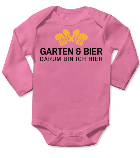 Garden beer gardener gardening gift Long Sleeve Baby One-Piece