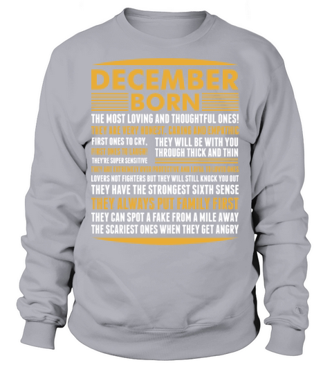 December Born Tshirt Women's Sweatshirt