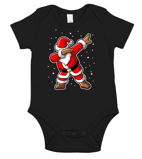 dabbing santa claus Short Sleeve Baby One-Piece