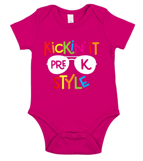 Kickin It Pre K Style Short Sleeve Baby One-Piece
