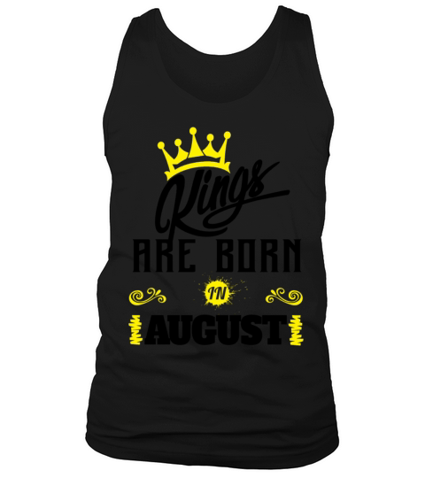 Kings Are Born In August Men's Tank Top
