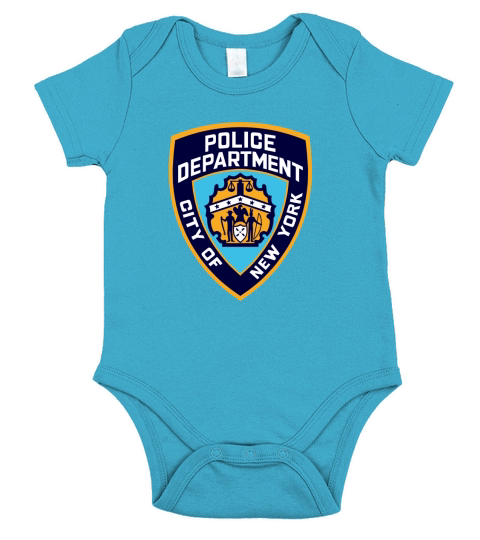 New York Police Department T Shirts Short Sleeve Baby One-Piece
