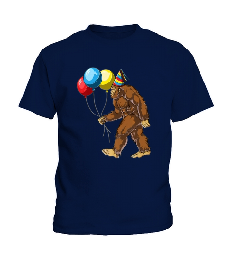 Bigfoot Its My Birthday Kids Boys Sasquatch Party Premium Kids T-Shirt