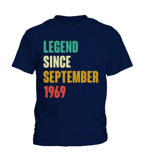 September 1969 53rd Birthday 53 Years Old Bday Gi Kids T-Shirt
