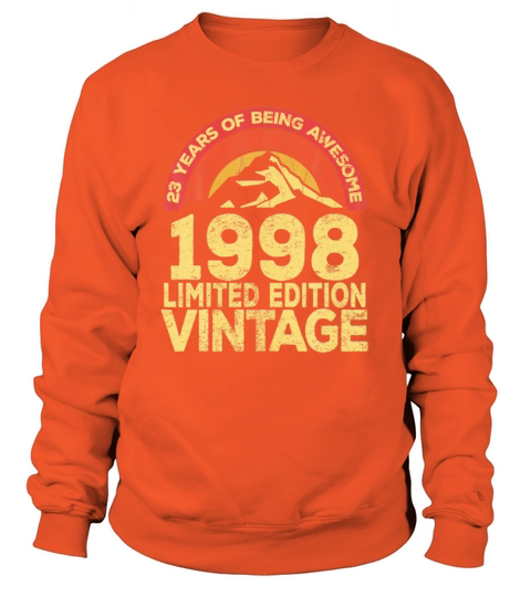 Legendary Retro Vintage Awesome Birthday 1998 Women's Sweatshirt
