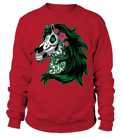 St Patricks Day Horse Lover Equestrian Sweatshirt Unisex