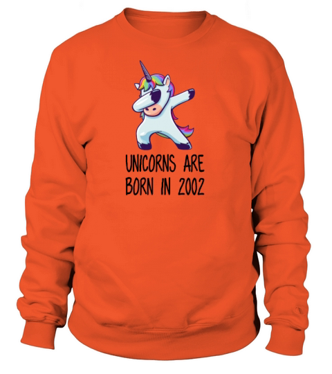 Unicorns are born in 2002 16th birthday girl gift Women's Sweatshirt