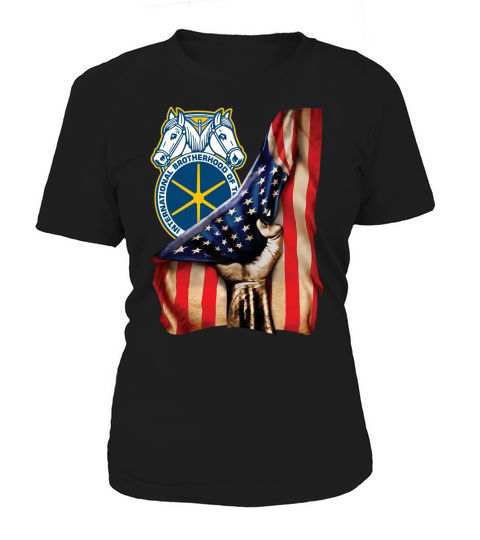 American Flag International Brotherhood Of Teamsters Women's T-Shirt
