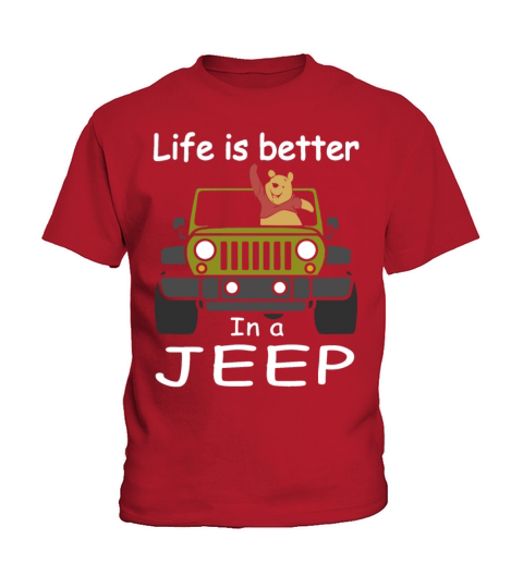 life is better in a jeep t shirts Kids T-Shirt