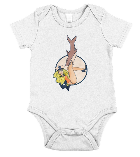 DEATH BECOMES KATYA 20 KATYA ZAMO ZAMOLODCHIKOVA SHARK Short Sleeve Baby One-Piece