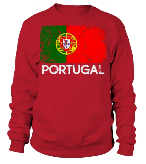 Portuguese Flag Vintage Made In Portugal Gift Men's Sweatshirt