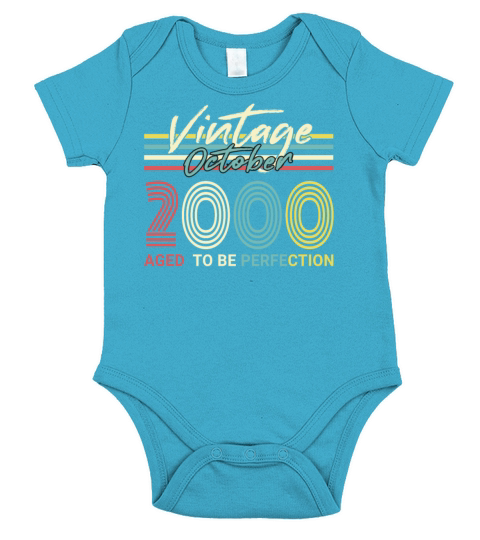 October 2000 Vintage Perfection Short Sleeve Baby One-Piece