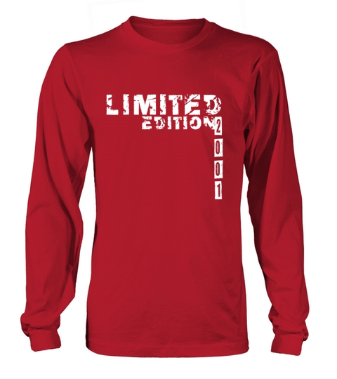 Limited Edition 2001 Birthday Boy Girl Men's Long Sleeve