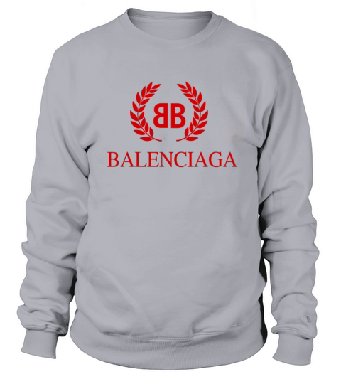 Balenciaga BB Logo Graphic Red Black Women's Sweatshirt