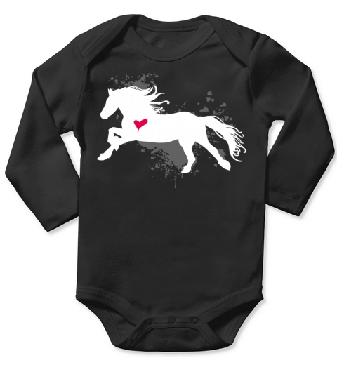 Horse Long Sleeve Baby One-Piece