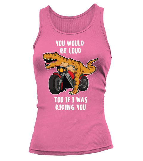 Funny Motorcycle Dinosaur Motorcyclist Biker Women's Tank Top