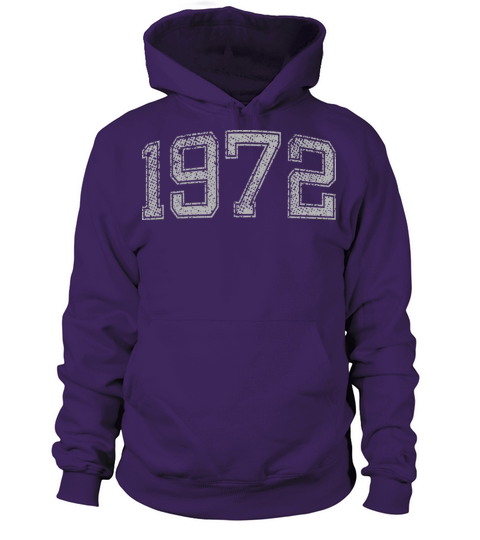 1972 Year Vintage Women's Hoodie