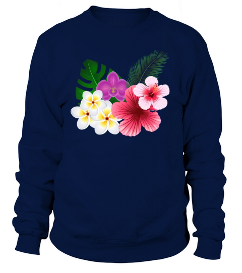 Tropical flowers and blossoms Women's Sweatshirt
