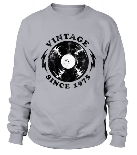 1975 Birthyear Vinyl Vintage Women's Sweatshirt
