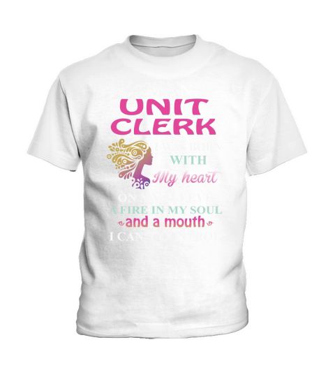 UNIT CLERK Cant Control Kids T-Shirt