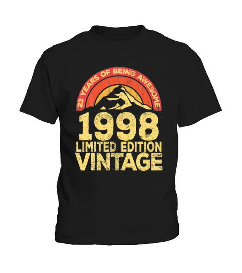Legendary Retro Vintage Awesome Birthday 1998 Kids T-Shirt