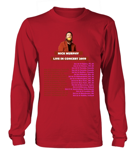 NICK MURPHY TOUR 2019 BACK Women's Long Sleeve
