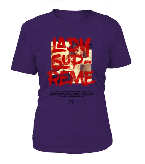 Lady Supreme cool shirt with beautiful girl Women's T-Shirt