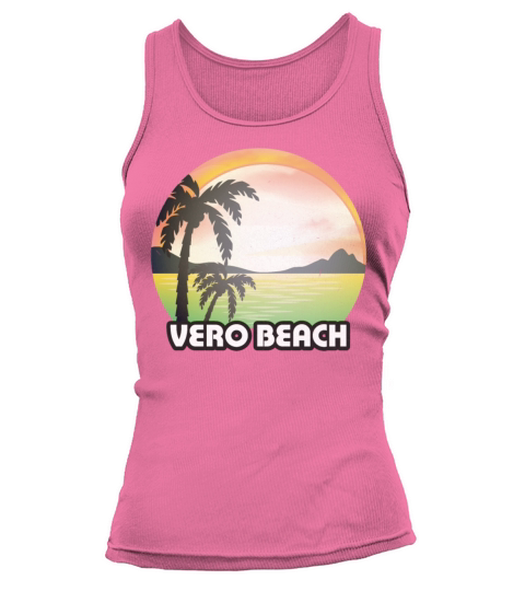 Vintage Vero Beach Florida FL Retro 70s Summer Women's Tank Top