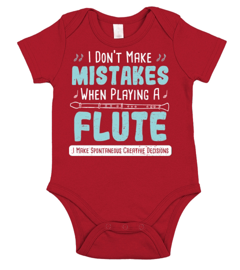 I Dont Make Mistakes When Playing A Flute I Make Short Sleeve Baby One-Piece