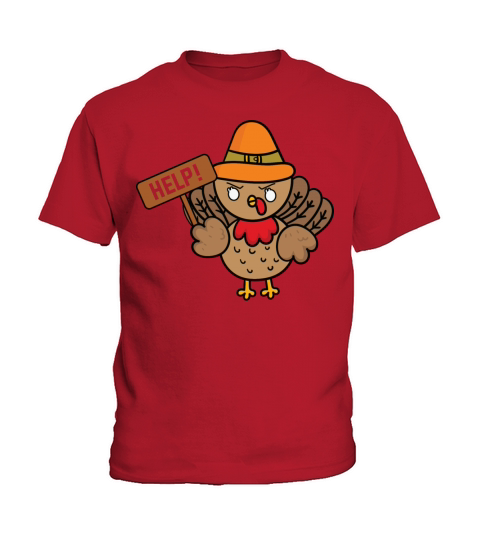 Thanksgiving Coolest Turkey Help Kids T-Shirt