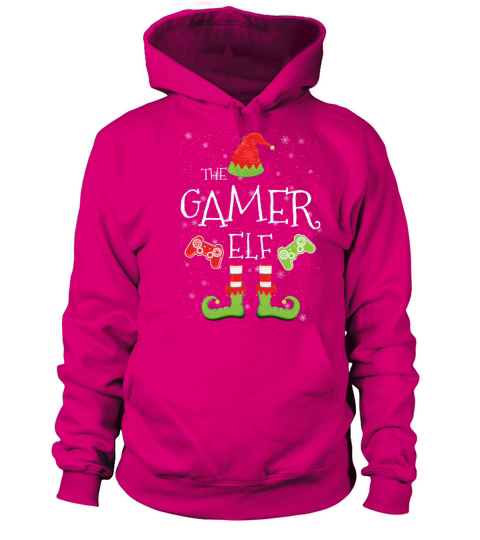 Gamer Elf Family Matching Christmas Group Funny Men's Hoodie