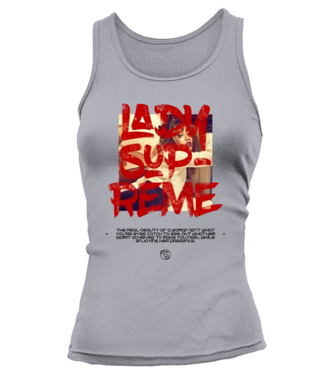 Lady Supreme cool shirt with beautiful girl Women's Tank Top