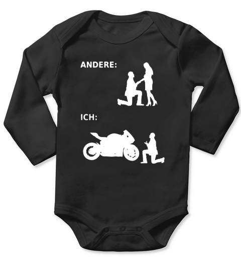 Motorrad Motorradfahrer geschenk Long Sleeve Baby One-Piece