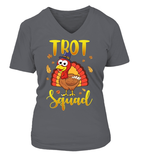 Thanksgiving Turkey Trot Squad Women's V-Neck T-shirt