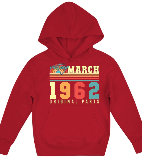 1962 March Vintage Original Kids Hoodie