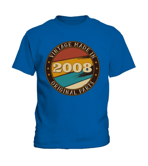 13th Birthday Vintage 13 Years Old Made In 2008 Gi Kids T-Shirt
