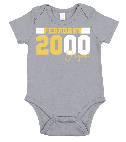 Gift 21st birthday 2000 February Short Sleeve Baby One-Piece