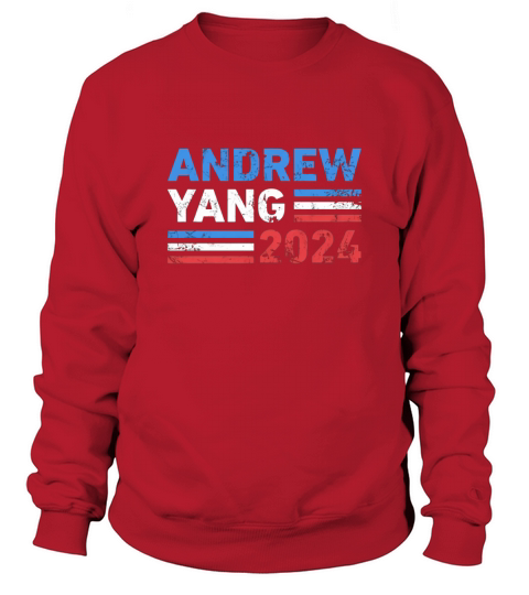 Vintage Andrew Yang 2024 Distressed Retro Yang 2024 Sweatshirt Unisex