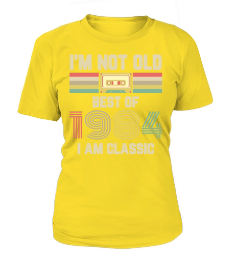 1984 Vintage born in Retro age Birthday gift idea Women's T-Shirt