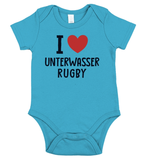 I love Unterwasser-Rugby UWR Underwater Rugby Short Sleeve Baby One-Piece
