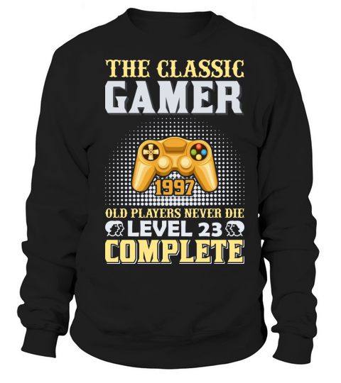 The classic Gamer 1997 Level 23 Women's Sweatshirt