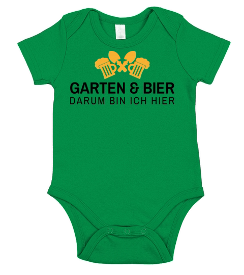 Garden beer gardener gardening gift Short Sleeve Baby One-Piece