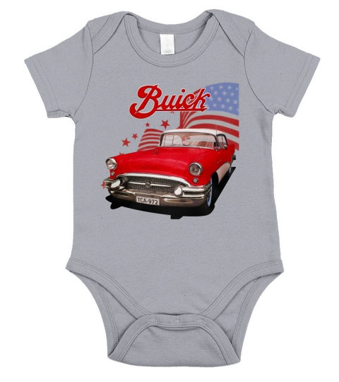 1955 Buick Red II Short Sleeve Baby One-Piece