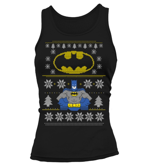 DC Comics Batman Christmas Ugly Sweater Women's Tank Top