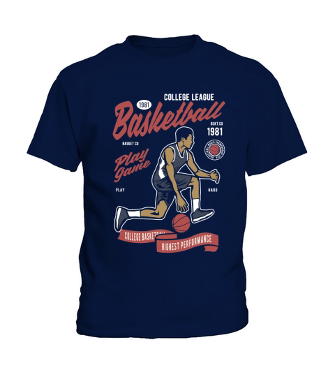 Basketball College League Kids T-Shirt