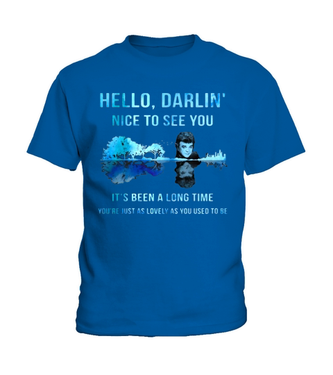 Conway Twitty Hello Darlin’ Nice To See You Guitar Lake Kids T-Shirt