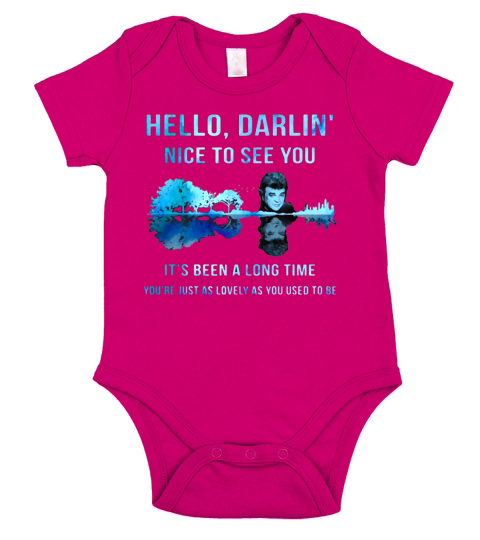 Conway Twitty Hello Darlin’ Nice To See You Guitar Lake Short Sleeve Baby One-Piece